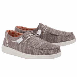 Hey Dudes Ladies Wendy Stretch Peach Bud Slip On Shoe 121413359