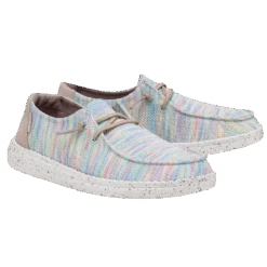 Hey Dude Ladies Wendy Sox Aurora White Slip On Shoes 121920214