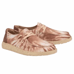 Hey Dude Ladies Wendy Tie Die Rose Slip On Shoes 121415061