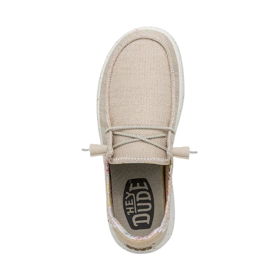 Hey Dude Ladies Wendy Rise Stretch Dove Beige Slip On Shoes 40076-1KV 2 Hey Dude Ladies Wendy Rise Stretch Dove Beige Slip On Shoes 40076-1KV - Image 2