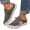 Very G Ladies Cosmic Grey Leopard Print Casual Shoes VGSP0126-032
