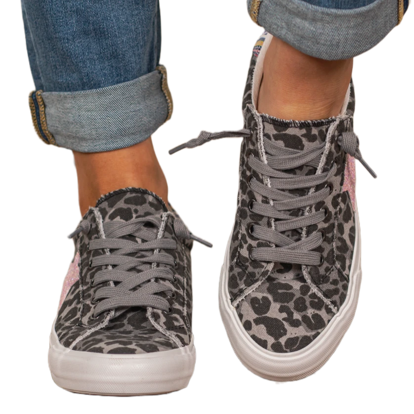 Very G Ladies Cosmic Grey Leopard Print Casual Shoes VGSP0126-032 2 Very G Ladies Cosmic Grey Leopard Print Casual Shoes VGSP0126-032 - Image 2