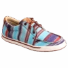Twisted X Ladies Hooey Loper Blue Serape Print Lace-Up Shoes WHYC023