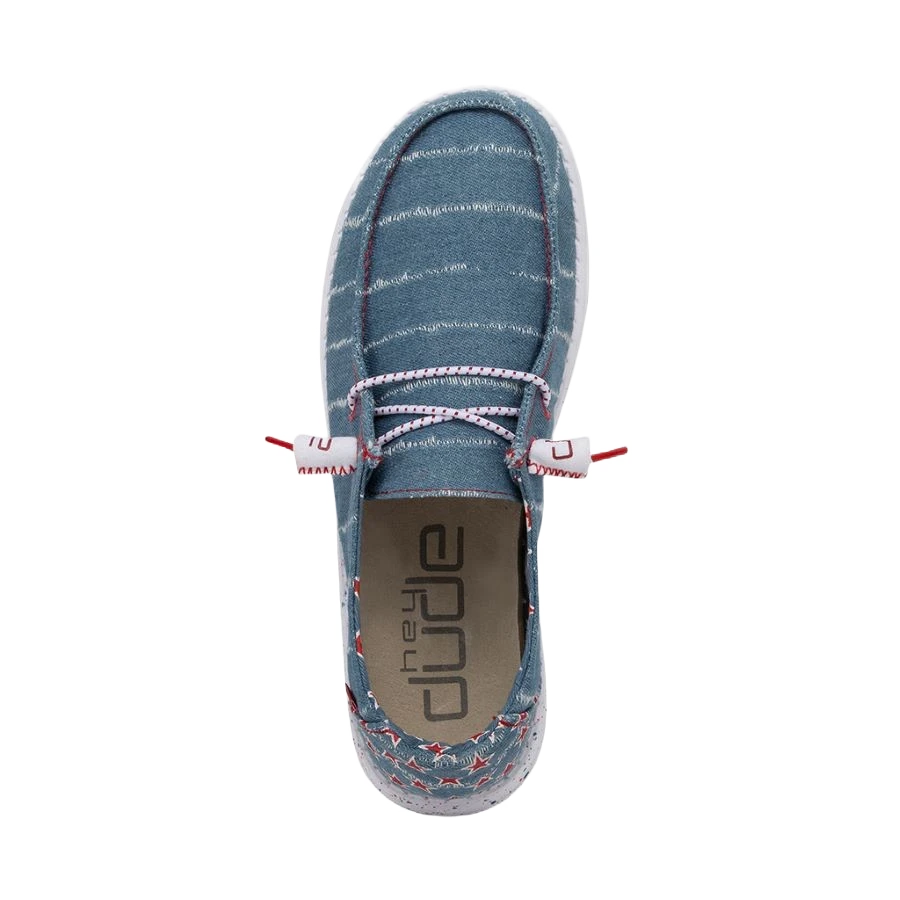 Hey Dude Ladies Wendy Denim Star Shoes 40158-4NR 2 Hey Dude Ladies Wendy Denim Star Shoes 40158-4NR - Image 2