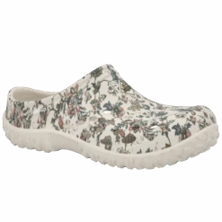 Muck Boot Company Muck® Ladies Muckster Floral White Lite Clog Slip On Shoes MLCW1FLR