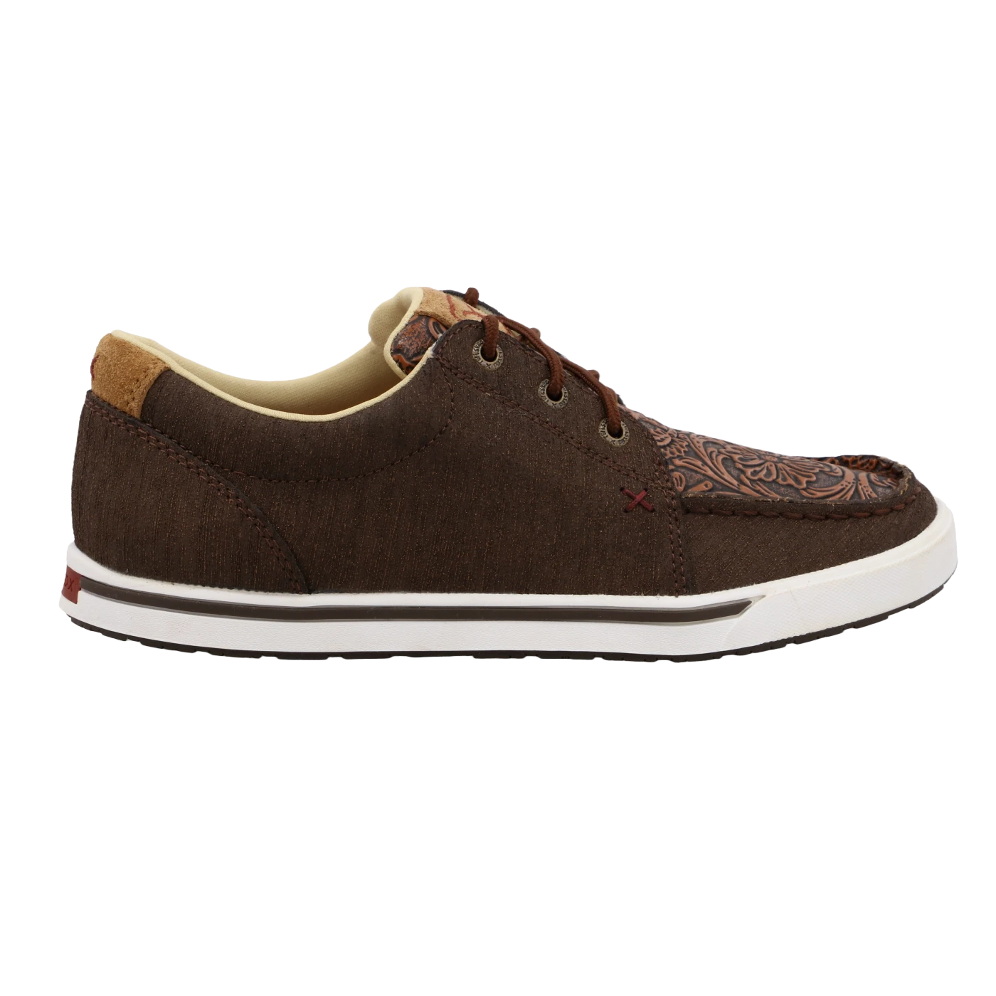 Twisted X Kicks Cocoa & Tooled Brown Lace Up Shoes WCA0065 2 Twisted X Kicks Cocoa & Tooled Brown Lace Up Shoes WCA0065 - Image 2