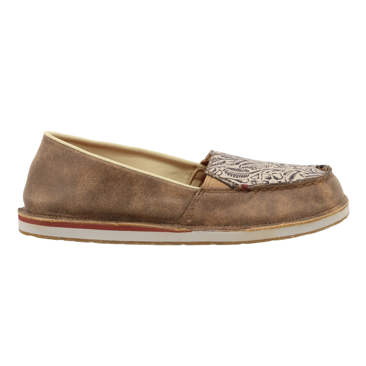 Twisted X Ladies Slip-On Bomber & Light Taupe Loafer Shoes 2 Twisted X Ladies Slip-On Bomber & Light Taupe Loafer Shoes - Image 2