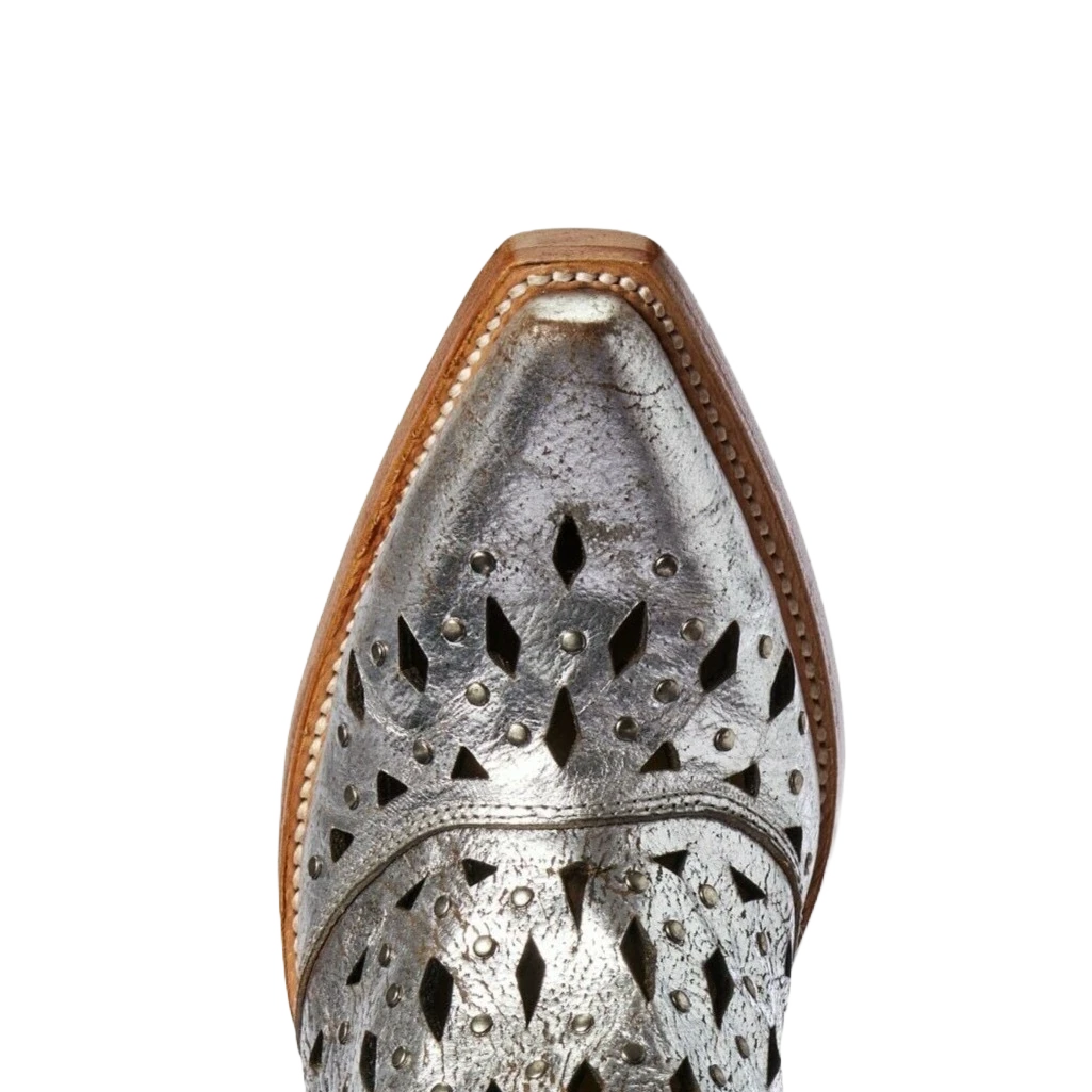 Ariat® Ladies Silver Metallic Studded Dixon Western Boot 10031501 2 Ariat® Ladies Silver Metallic Studded Dixon Western Boot 10031501 - Image 2