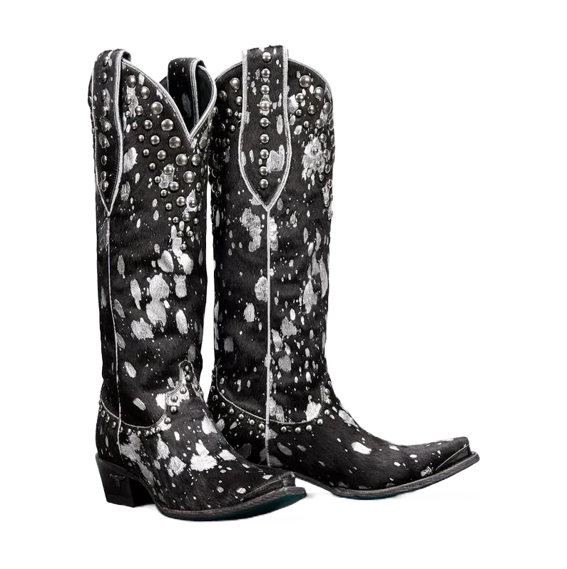 Lane Ladies Wild Hair Sterling Cinder Black Snip Toe Boots LB0486B 1 Lane Ladies Wild Hair Sterling Cinder Black Snip Toe Boots LB0486B