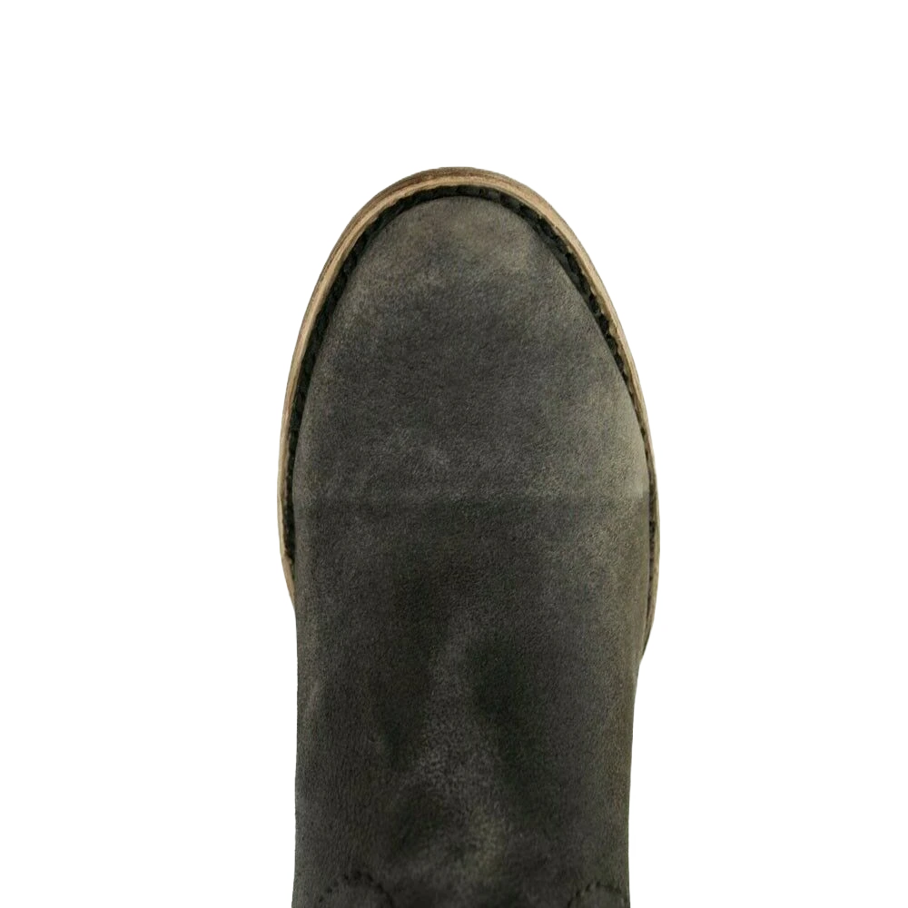 Corral Boots Corral Ladies Grey Lambskin Leather Zip-Up Shortie Booties C3089 2 Corral Boots Corral Ladies Grey Lambskin Leather Zip-Up Shortie Booties C3089 - Image 2