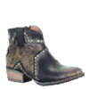 Circle G By Corral Ladies Black Star Inlay & Studs Ankle Boots Q5070
