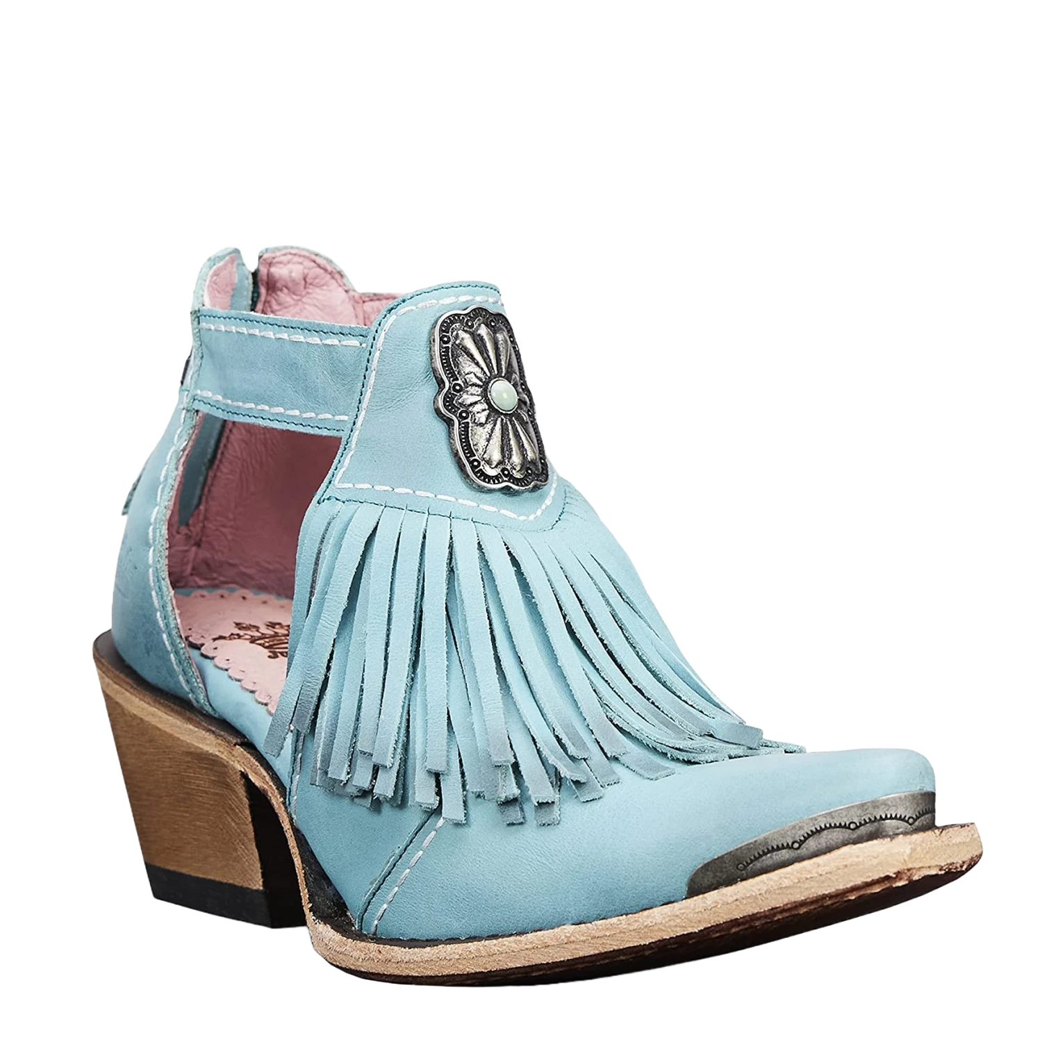 Junk Gypsy By Lane Ladies Kiss Me At Midnight Turquoise Booties JG0066C 1 Junk Gypsy By Lane Ladies Kiss Me At Midnight Turquoise Booties JG0066C