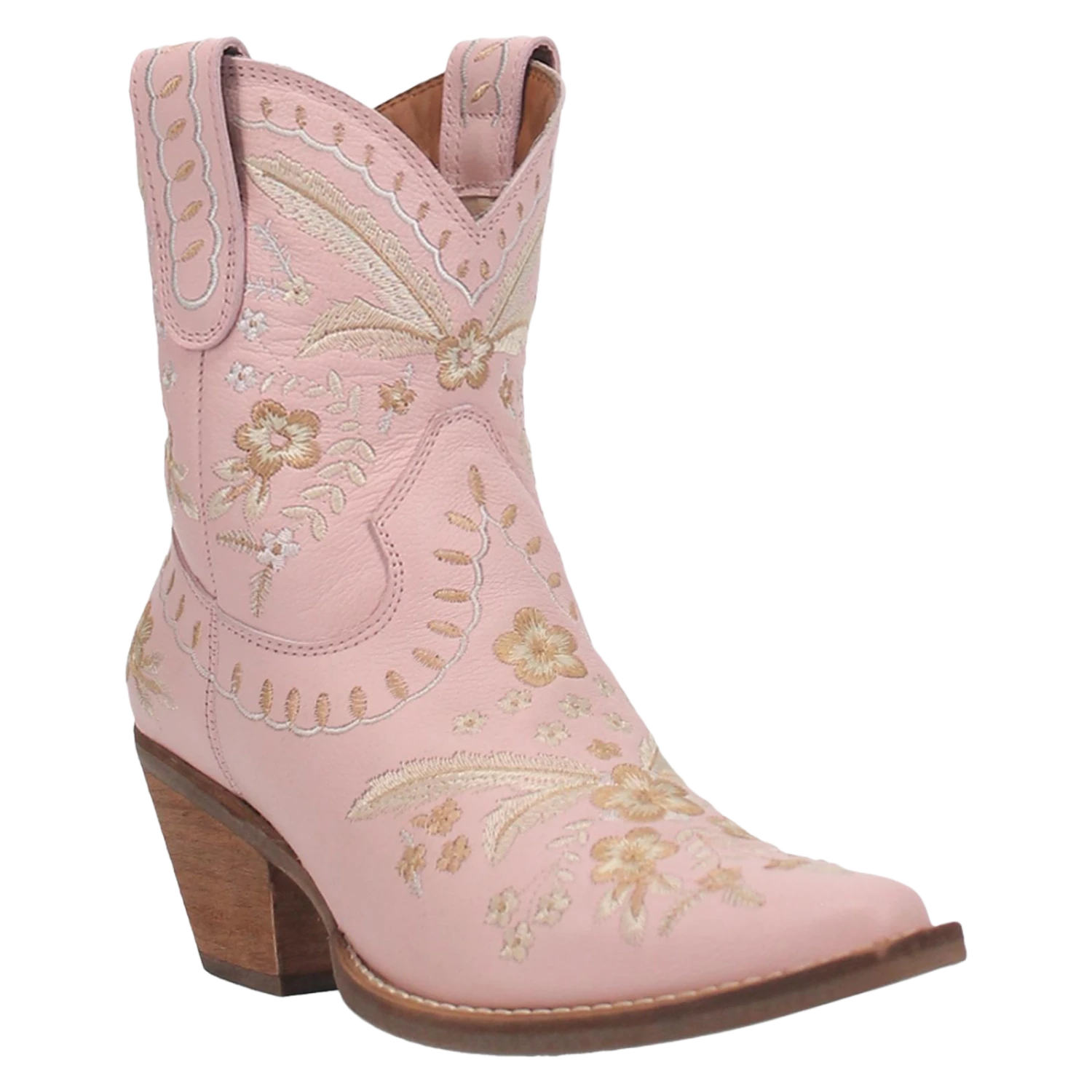 Dingo® Ladies Primrose Floral Embroidery Pink Western Boots DI748-PK 1 Dingo® Ladies Primrose Floral Embroidery Pink Western Boots DI748-PK