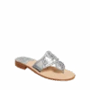 Jack Roger Ladies Slip On Silver Sandals 1219SN0001040-SLVR