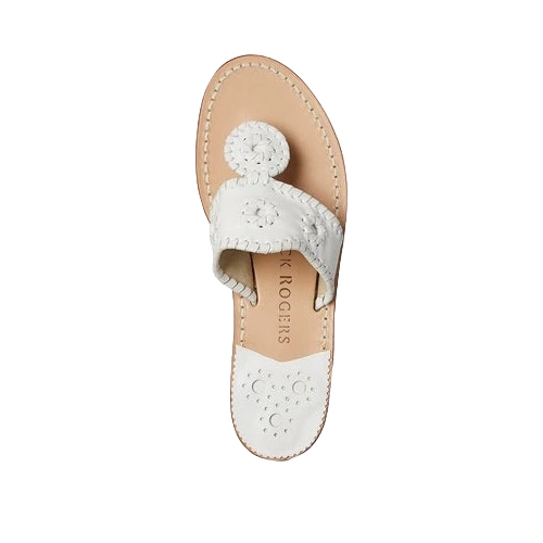 Jack Roger Ladies Slip On White Sandals 1219SN0001100-WHT 2 Jack Roger Ladies Slip On White Sandals 1219SN0001100-WHT - Image 2