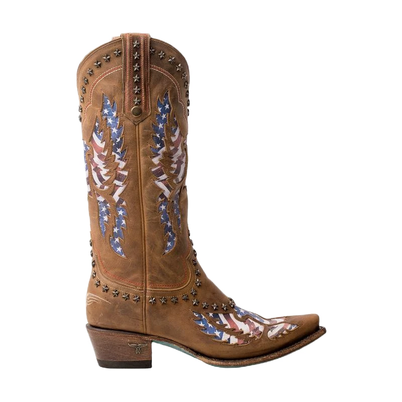Lane Ladies Old Glory Burnt Caramel Snip Toe Boots LB0414D 1 Lane Ladies Old Glory Burnt Caramel Snip Toe Boots LB0414D