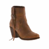 Liberty Black Ladies Vintage Canela Brown Booties SL-MBF002