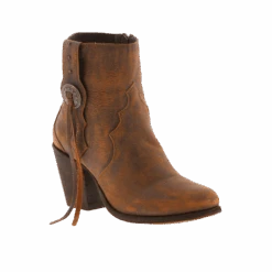 Liberty Black Ladies Vintage Canela Brown Booties SL-MBF002