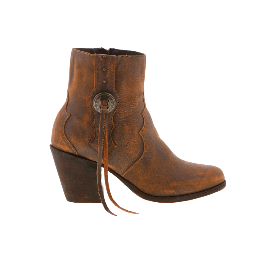 Liberty Black Ladies Vintage Canela Brown Booties SL-MBF002 2 Liberty Black Ladies Vintage Canela Brown Booties SL-MBF002 - Image 2