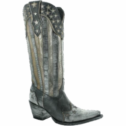 Yippee Ki Yay By Old Gringo Ladies Bloom Stars & Stripes Boots YL470-1