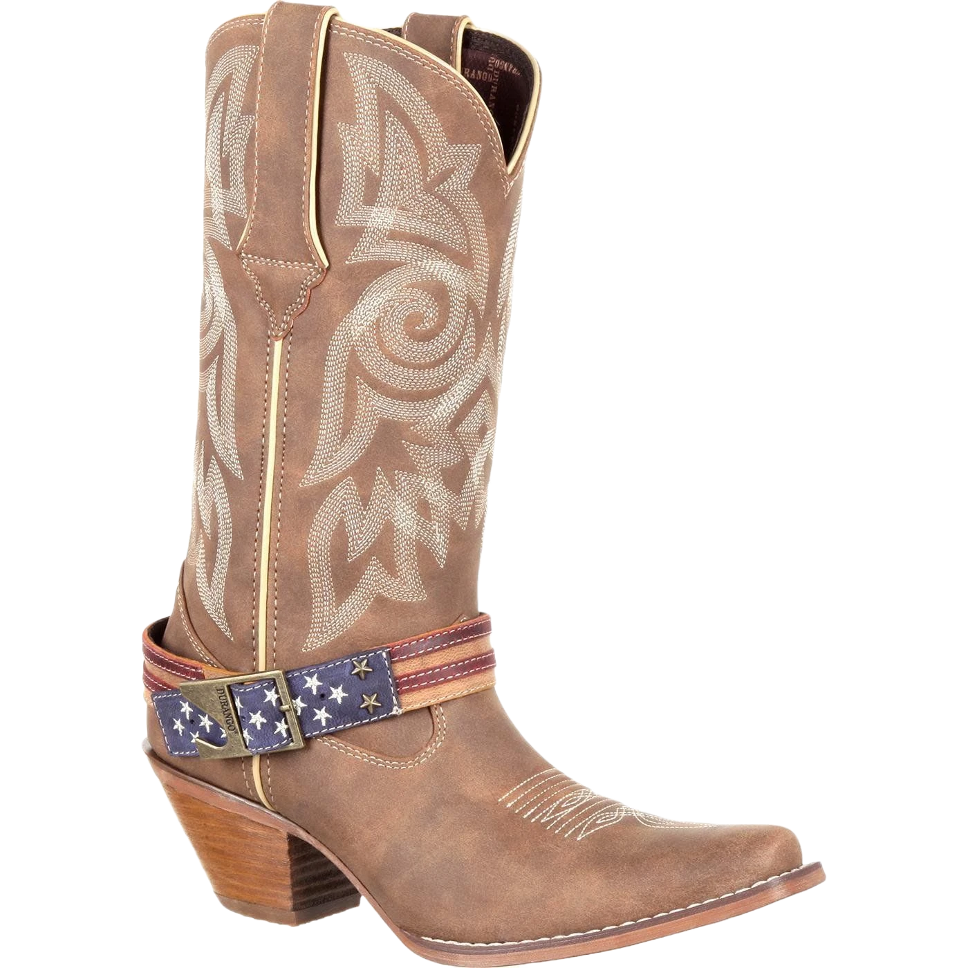 Durango Ladies Khaki Flag Accessory Shank Strap Western Boots DRD0208 1 Durango Ladies Khaki Flag Accessory Shank Strap Western Boots DRD0208