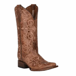 Circle G By Corral Ladies Embroidered Honey Brown Boots L5795