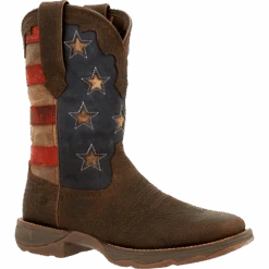 Durango® Ladies Rebel Vintage Flag Brown Western Boots DRD0409