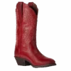 Ariat Ladies Heritage R Toe Rosy Red StretchFit Western Boots 10038433