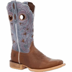 Durango Ladies Rebel Golden Brown An Periwinkle Western Boot DRD0422