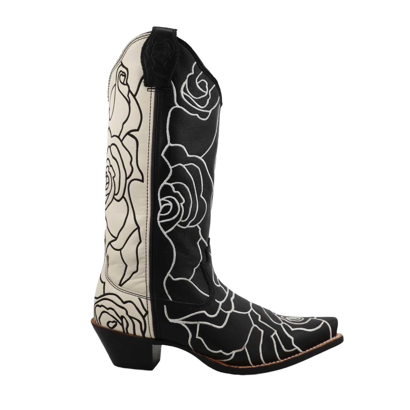 Twisted X Ladies Rose Patterned Black & White Western Boots WSO0026 2 Twisted X Ladies Rose Patterned Black & White Western Boots WSO0026 - Image 2