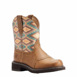 Ariat® Ladies Fatbaby® Heritage Farrah Aztec Print Tan Boots 10044438