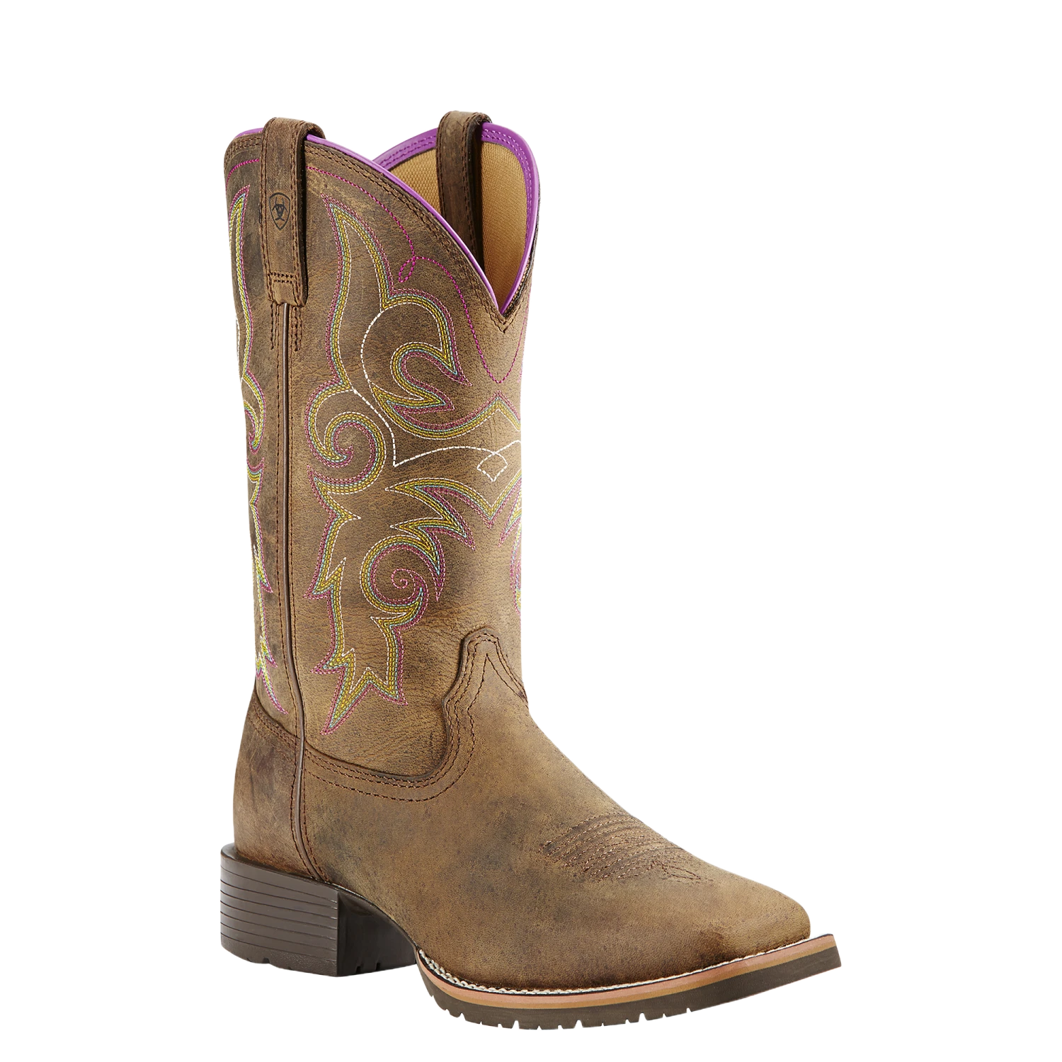 Ariat® Ladies Hybrid Rancher Distressed Brown Western Boots 10018527 1 Ariat® Ladies Hybrid Rancher Distressed Brown Western Boots 10018527
