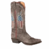 Roper Ladies Wings Over America Brown Snip Toe Boots 09-021-7001-8284