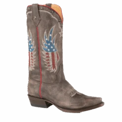 Roper Ladies Wings Over America Brown Snip Toe Boots 09-021-7001-8284