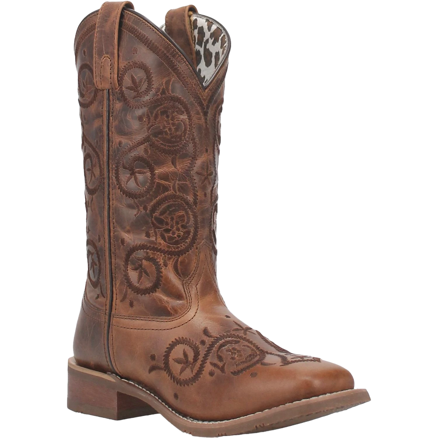 Laredo Ladies Dizzie Brown Square Toe Boots 5863 1 Laredo Ladies Dizzie Brown Square Toe Boots 5863