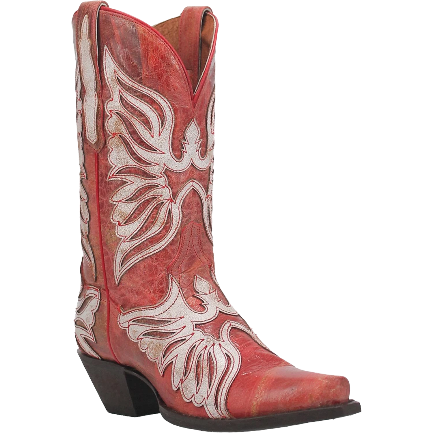 Dan Post® Ladies Ndulgence Red And White Western Boot DP4348-RD 1 Dan Post® Ladies Ndulgence Red And White Western Boot DP4348-RD
