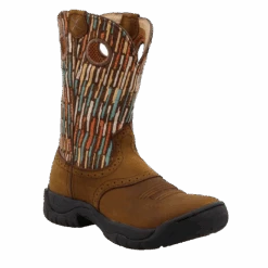 Twisted X® Ladies 9" All Around Multi-Color Brown Work Boots WAB0013
