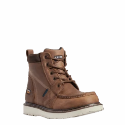 Ariat Ladies Rebar Wedge Moc Toe H2O Composite Toe Work Boots 10038335