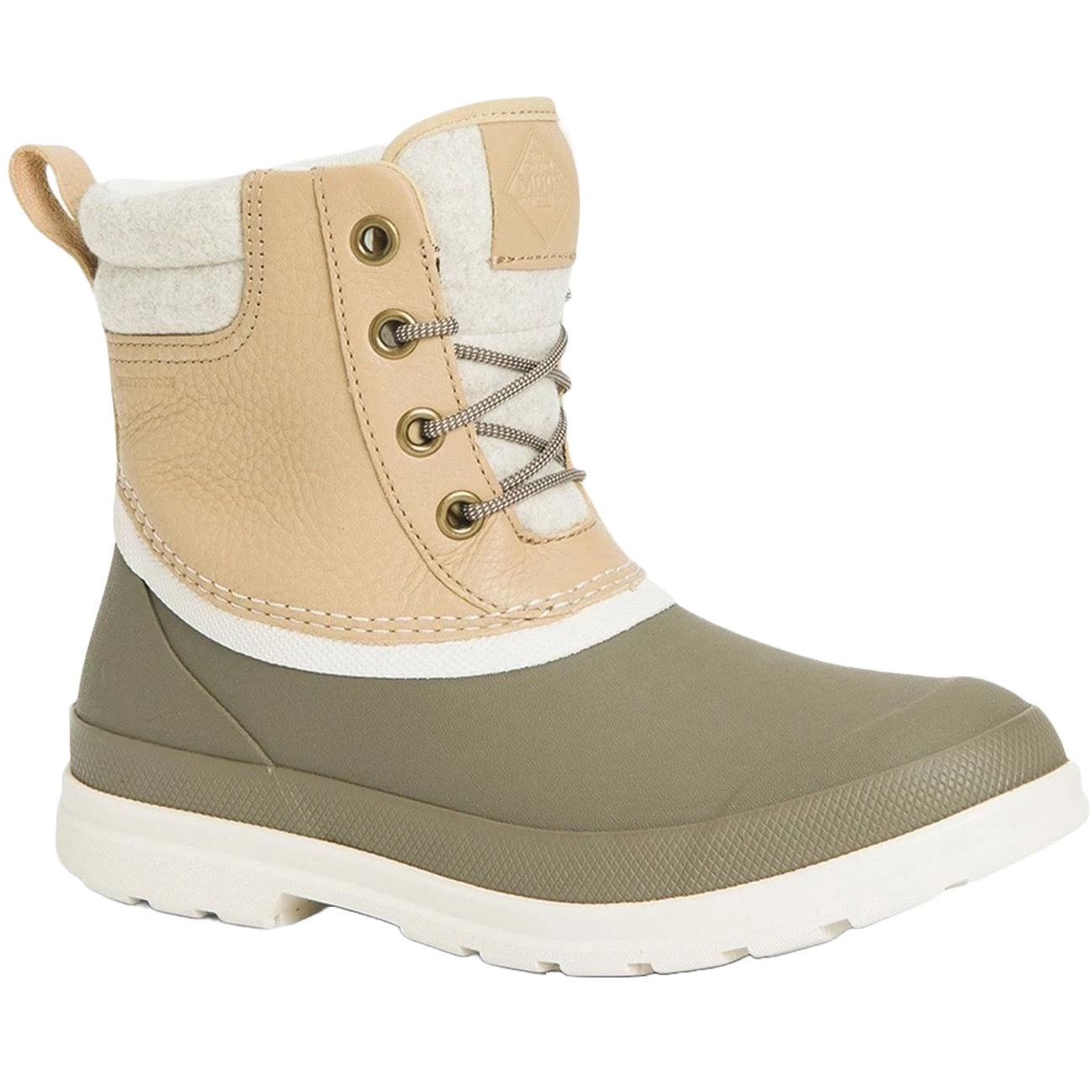 Muck Boot Company Muck Ladies Original Duck Lace Taupe & Walnut Waterproof Boots ODLW-901 1 Muck Boot Company Muck Ladies Original Duck Lace Taupe & Walnut Waterproof Boots ODLW-901
