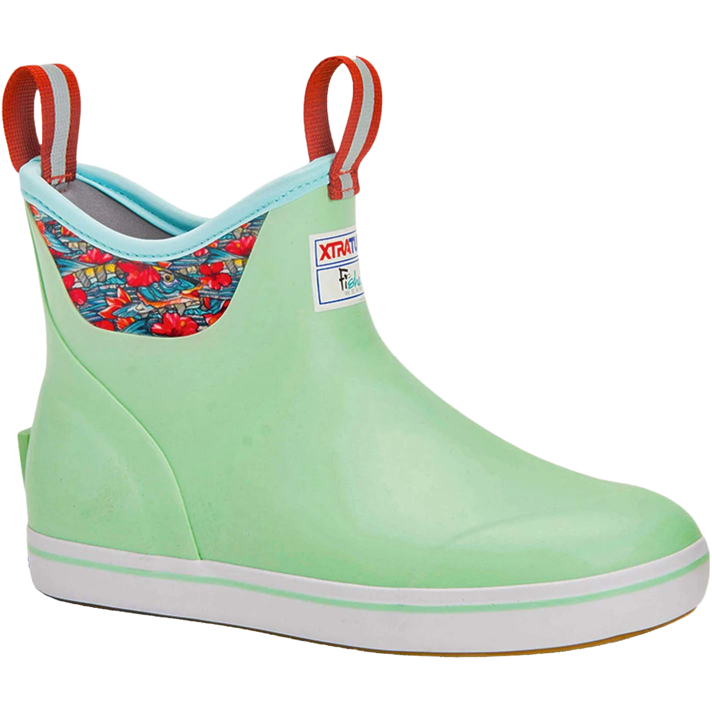 XTRATUF Ladies Ankle Deck Fishewear Seafoam Green Boots XWAB-3BB 1 XTRATUF Ladies Ankle Deck Fishewear Seafoam Green Boots XWAB-3BB