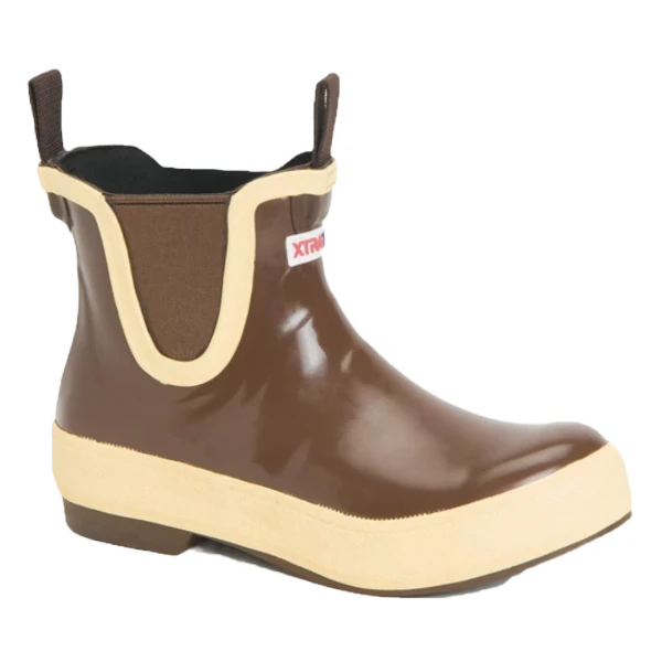 XTRATUF® Ladies Legacy Ankle Deck Brown Rubber Boots LDBW-900 1 XTRATUF® Ladies Legacy Ankle Deck Brown Rubber Boots LDBW-900