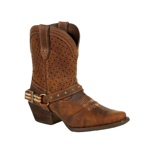 Durango Ladies Crush™ Brown Ventilated Shortie Boot DRD0375 1 Durango Ladies Crush™ Brown Ventilated Shortie Boot DRD0375