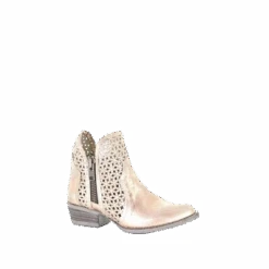 Circle G By Corral Ladies Pink Cutout Shortie Boots Q5128