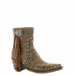 Double D Ranch By Old Gringo Boogie Brown Studs Fringe Boots DDBL022-1