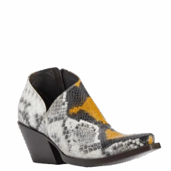 Ariat Ladies Jolene Yellow Snake Snip Toe Boots 10042428