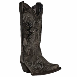 Laredo Ladies LucretiaBlack Embroidery & Studs Boots 52133