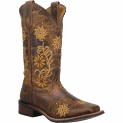 Laredo Ladies Brown Secert Garden Square Toe Boot 5822