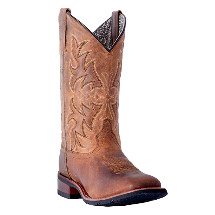 Laredo Ladies Brown Anita Cowgirl Square Toe Boots 5602 1 Laredo Ladies Brown Anita Cowgirl Square Toe Boots 5602