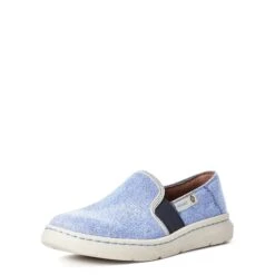 Ariat Ladies Eco Ryder Vintage Denim Shoes 10035872 -True Style Shoes Store S21 WMS ENGL 10035872 front