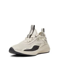 Ariat® Ladies Ignite Eco Cream Lace Up Shoes 10040407 -True Style Shoes Store S22 WMS ENGL 10040407 3 4 front 1